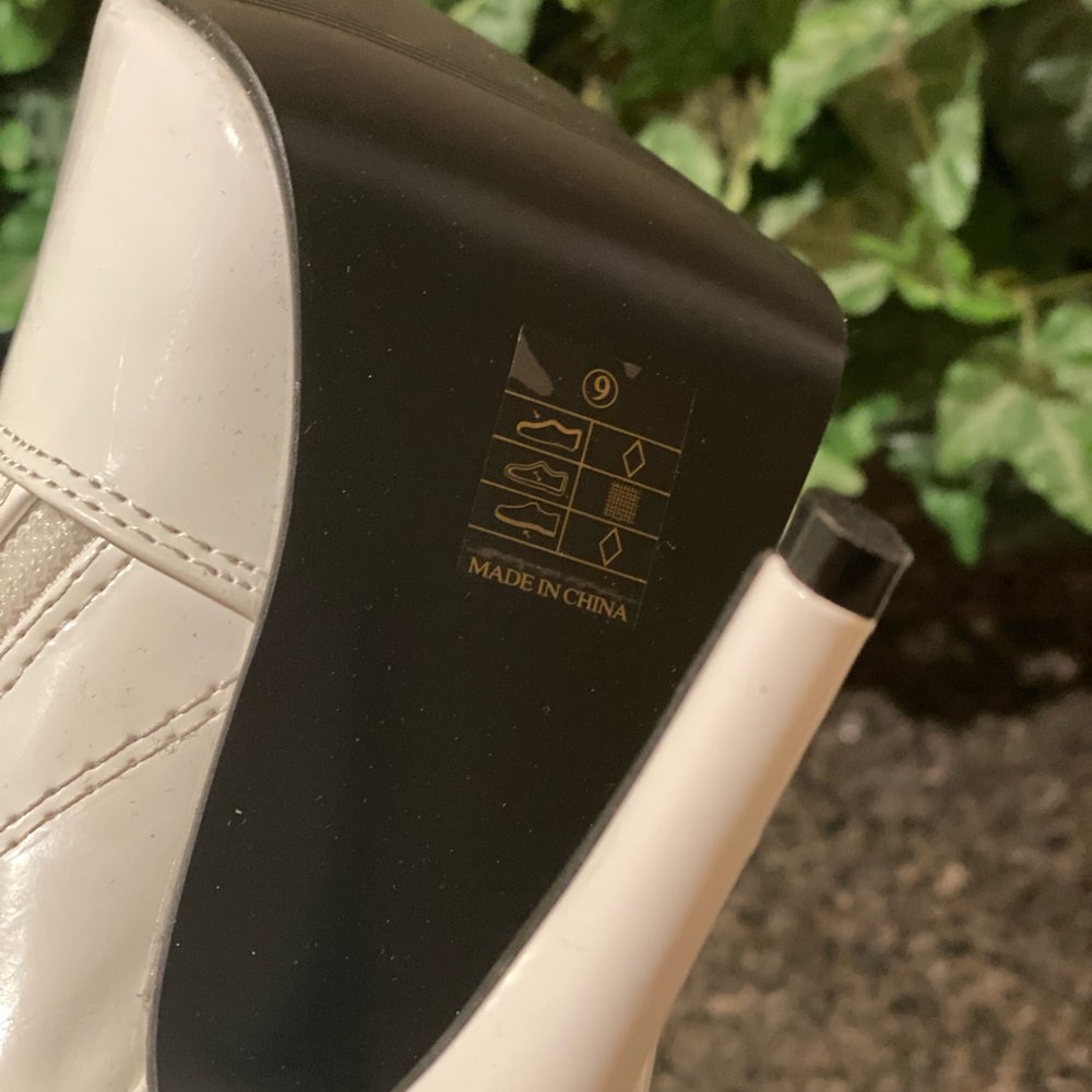 Knee high white Pleaser brand boots